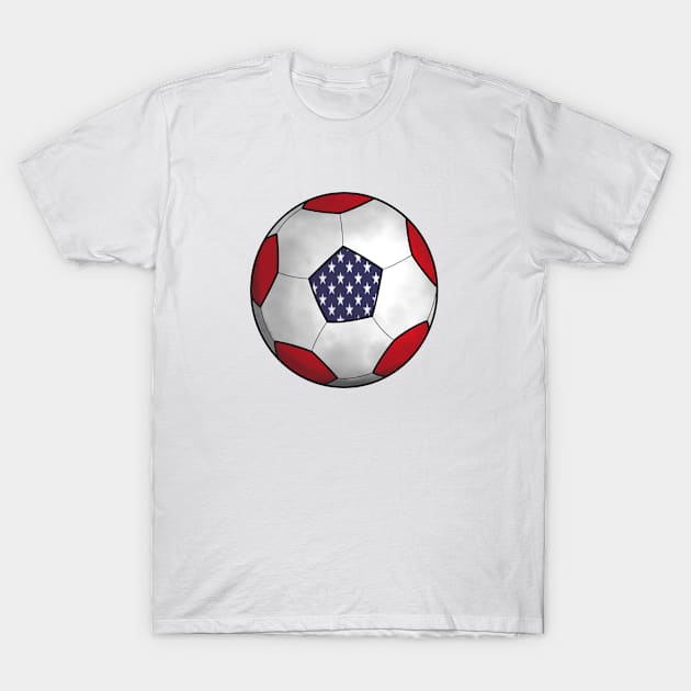 usa flag football T-Shirt by persa